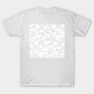 Light Gray Contrast Brushstrokes T-Shirt